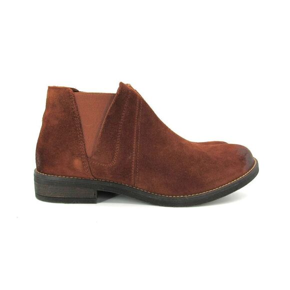 Clarks Women's Demi Beat Chelsea Ankle Boots in Tan Suede SZ 8 - Picture 1 of 9
